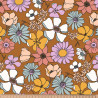 Printed Popelin LYSMEE Toffee / Vintage Multicolored